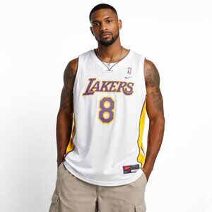 Los Angeles Lakers Kobe Bryant #8 Vintage Nike Swingman Jersey Mens XL +2 Length